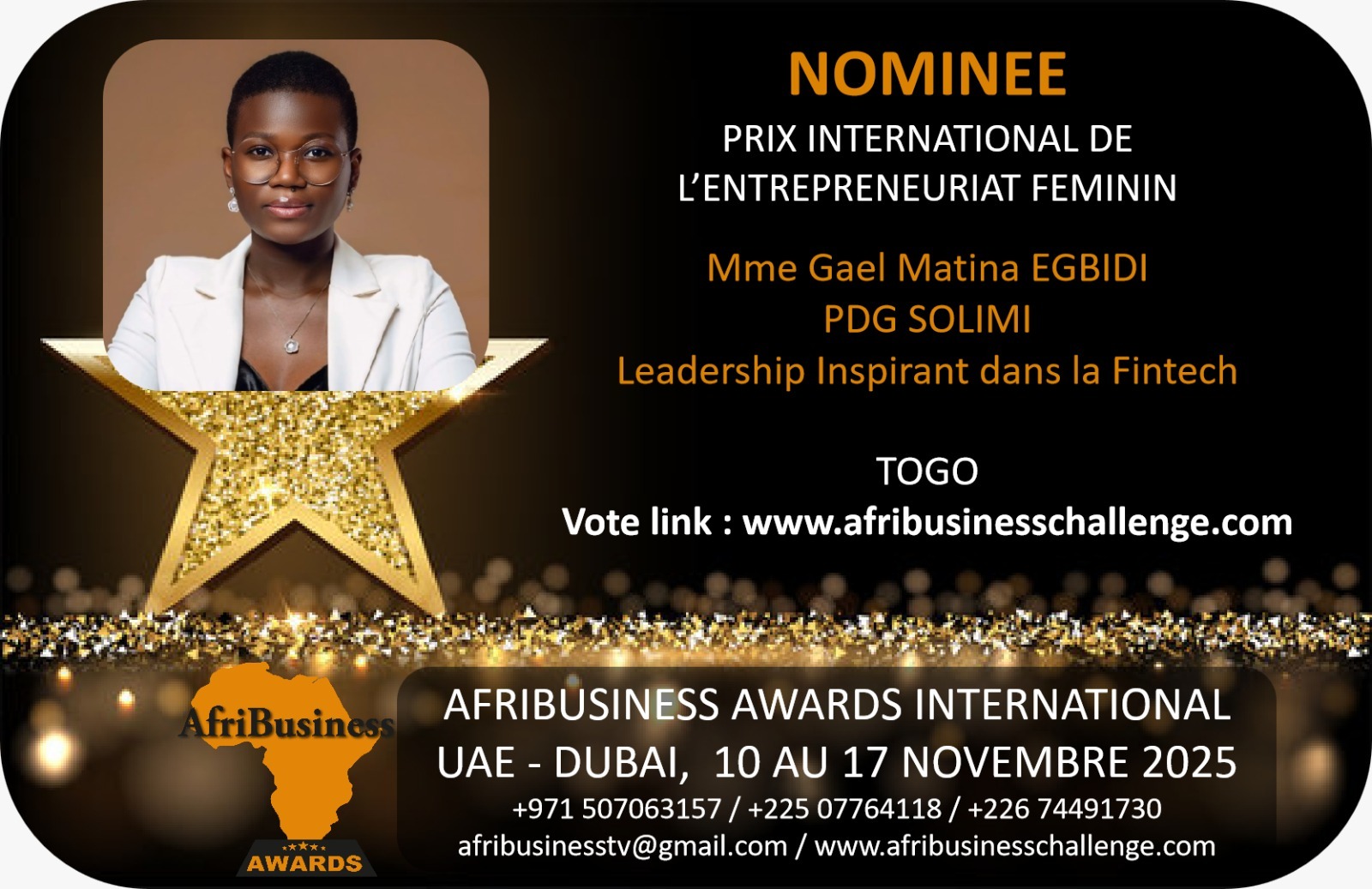 Mme. GAEL MATINA EGBIDI